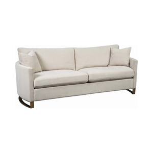 Corliss Beige Upholstered Arched Arms Sofa by Coaster