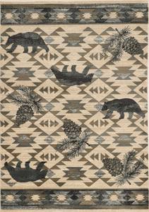 Chester Ivory/Blue Montana Area Rug by KAS Rugs