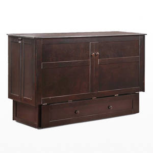 [NYC Deal] Clover Queen Murphy Cabinet Bed Dark Chocolate by Night & Day Furniture