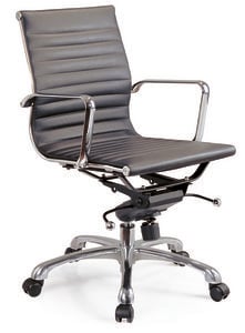 Comfy Low Back Office Chair Black by J&M