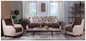 Costa Best Brown Sofa & 2 Chairs Set by Bellona