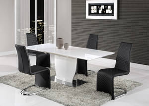 Dining Table D2279DT White HG by Global Furniture