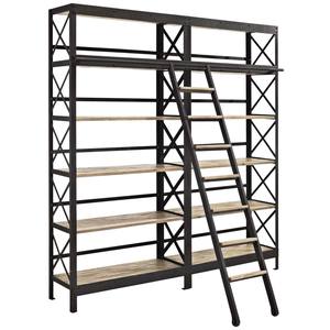 [Floor Sample] Headway Wood Bookshelf Brown by Modern Living