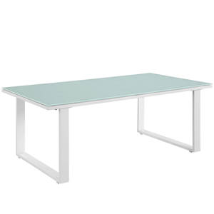 Mid Century Modern Coffee Table - White Faux Marble/Gold by Walker Edison