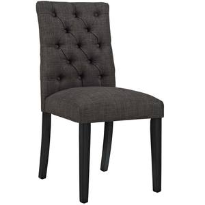 [NYC Deal] Duchess Fabric Dining Chair Brown by Modern Living