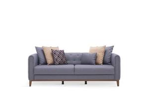 Bea Navy Blue Velvet Sofa by TOV Furniture