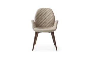 1233 Beige Leather Dining Chair (Set of 4) by ESF