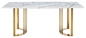 131 Gold Marble Dining Table by ESF