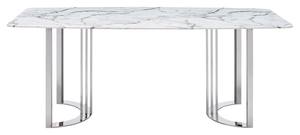 131 Silver Marble Dining Table by ESF