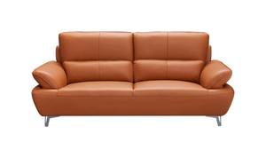 1810 Orange Leather Sofa by ESF