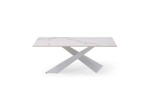 6046 White Ceramic Coffee Table by ESF