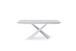 9113 White Dining Table w/2 16" Extension by ESF