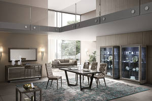 Elite Brown Wood Dining Table w/Extension by ESF