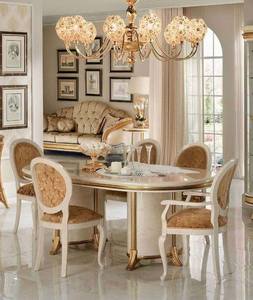 Melodia Dining Table Oval w/19" Extension by ESF