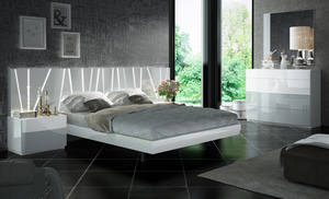 Ronda Salvador White & Gray Bedroom Set by ESF