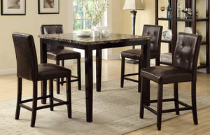 F2339/F1144 5 Pcs Counter Height Set by Poundex