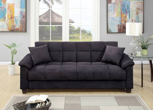 F7888 Ebony Sofa Bed by Poundex