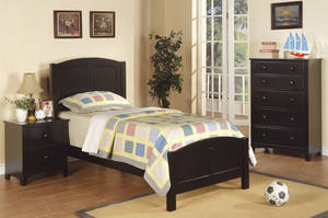 F4236 Black Nightstand by Poundex