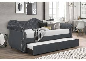 Abby Velvet Fabric Day Bed by Galaxy Furniture