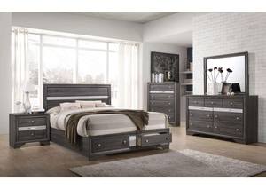 Matrix Grey Bedroom Set by Galaxy Furniture