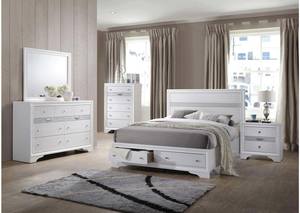 Matrix White Bedroom Set by Galaxy Furniture