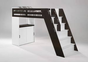 Galaxy Twin Loft Bunk Dark Chocolate (Dual-Tone) by Night & Day Furniture