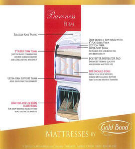 Baroness 12 Inch Cushion Firm Mattress by Gold Bond