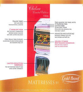 Chelsea Limited 13 Inch Firm Mattress by Gold Bond