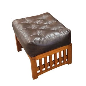 Mission Ottoman Frame (Chair Size) Cherry Oak