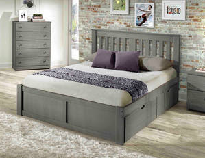 [Floor Sample] York Twin Platform Bed Gray by Innovations