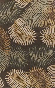 Havana Espresso Fern View Area Rug by KAS Rugs