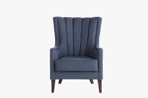 Palmer Corvet Navy Accent Armchair by Bellona