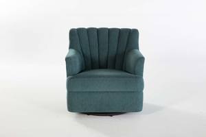 Urbane Petrol Blue Swivel Chair by Bellona