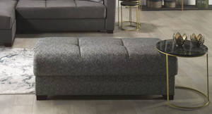 Tahoe Ottoman Carrie Gray by Bellona