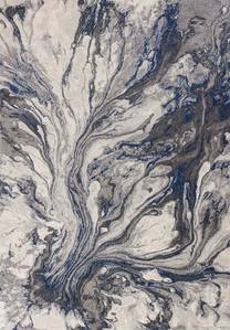 Illusions Grey Watercolors Area Rug by KAS Rugs