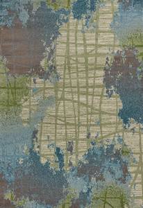 Illusions Green/Blue Visions Area Rug by KAS Rugs