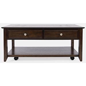 Espresso Brown Wood Cocktail Table by Jofran Furniture