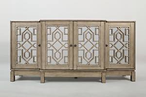 Casa Bella 70 Inch Mirrored Console w/4 Doors by Jofran Furniture