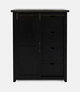 Madison County Vintage Black Door Chest by Jofran Furniture