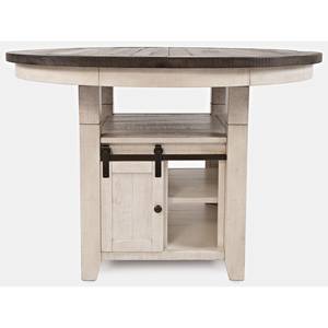Madison County Beige High/Low Round Dining Table by Jofran Furniture