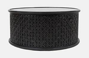 Global Archive Decker Antique Black Coffee Table by Jofran