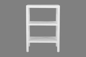Global Archive Dylan White X Side Accent Table w/2 Shelves by Jofran