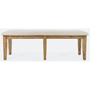 Telluride Brown Wood Dining Bench by Jofran Furniture