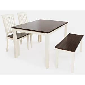 Decatur Lane White 4 Pack Dining Table Set by Jofran Furniture