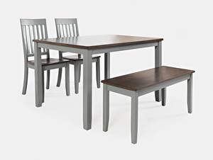 Decatur Lane Grey 4 Pack Dining Table Set by Jofran Furniture