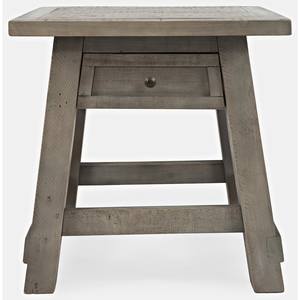 Outer Banks Grey Power End Table w/Drawer by Jofran Furniture