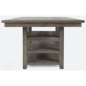 Outer Banks Grey High/Low Square Storage Dining Table by Jofran Furniture