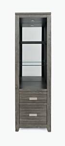Altamonte Brushed Grey Pier w/Mirror & Lights by Jofran