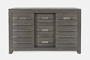 Altamonte 54 Inch Grey Server w/3 Drawers & Sliding Door by Jofran Furniture