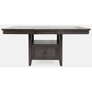 Manchester High/Low Rectangle Grey Dining Table w/Butterfly Leaf